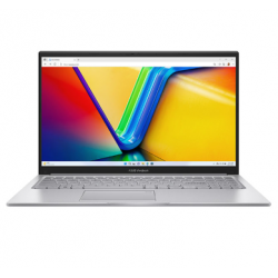 لاب توب اسوس فيفوبوك X1504VA المعالج انتل كور آي 7-1355U الرامات 16 جيجابايت سعة التخزين 512 جيجا بايت SSD، كرت الشاشة انتل اريس اكس، الشاشة 15.6 بوصه فل اتش دي 1920x1080 نظام التشغيل دوس - فضي